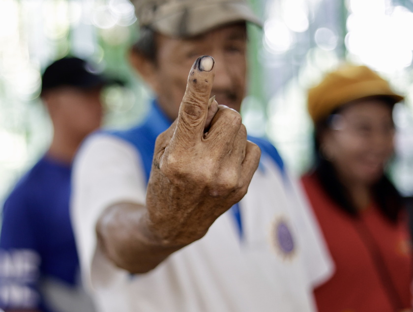 Filipinos cast votes for the 2025 mid-term election