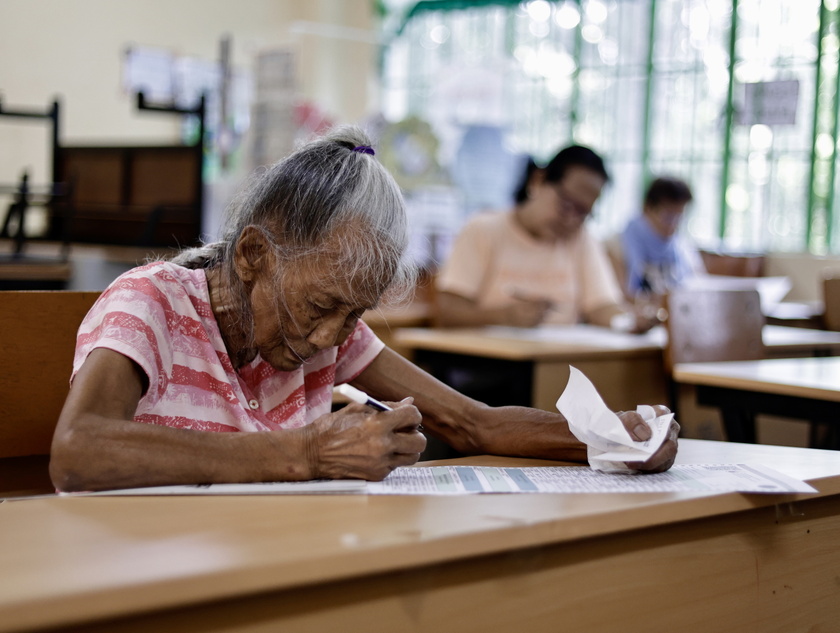 Filipinos cast votes for the 2025 mid-term election