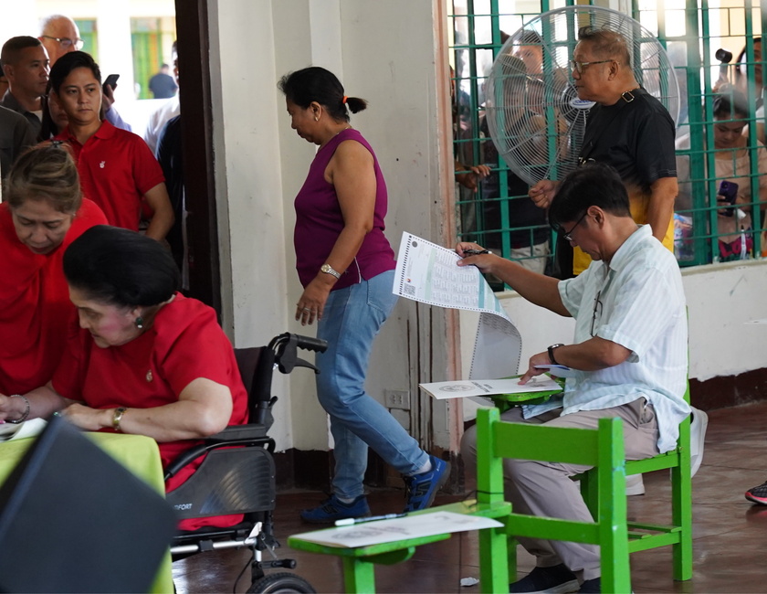Filipinos cast votes for the 2025 mid-term election