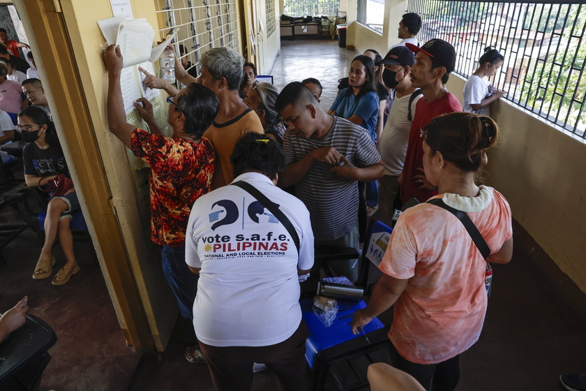 Filipinos cast votes for the 2025 mid-term election