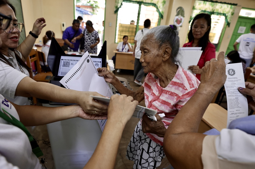 Filipinos cast votes for the 2025 mid-term election