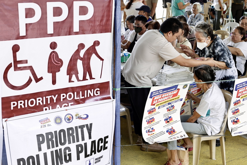Filipinos cast votes for the 2025 mid-term election