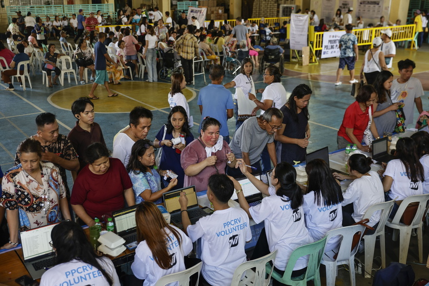 Filipinos cast votes for the 2025 mid-term election