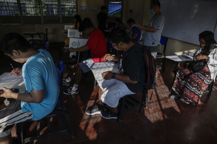 Filipinos cast votes for the 2025 mid-term election