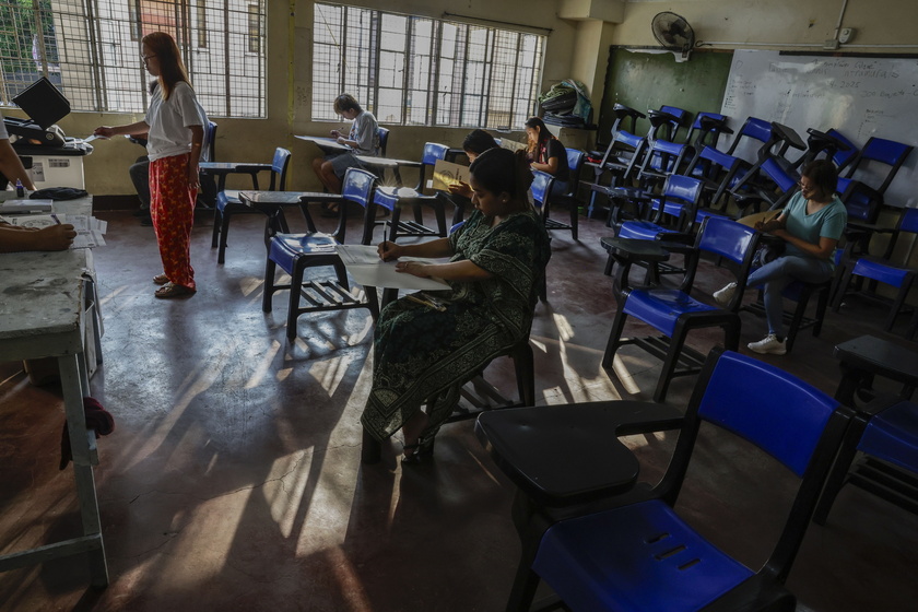 Filipinos cast votes for the 2025 mid-term election