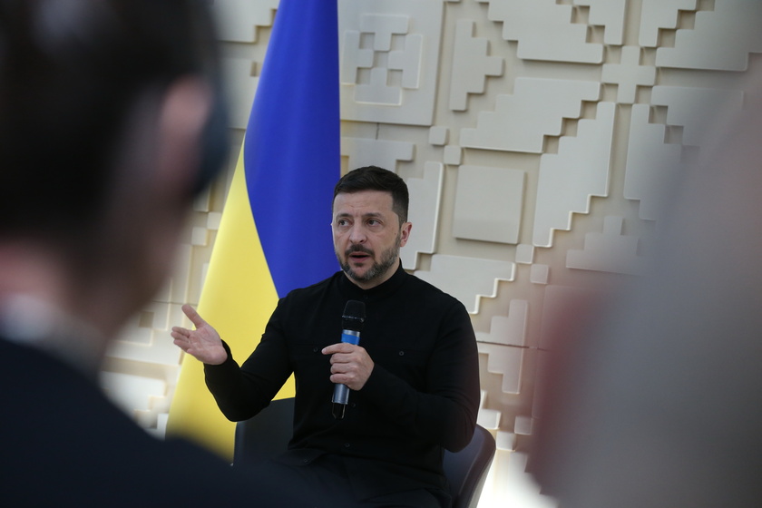 Ukrainian President Zelensky meets the press after talks in Ankara