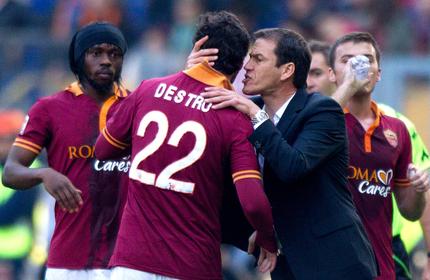 Mattia Destro e Rudi Garcia