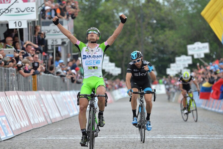 Un 'immagine della 14/a tappa del Giro d 'Italia, vinta da Battaglin - RIPRODUZIONE RISERVATA