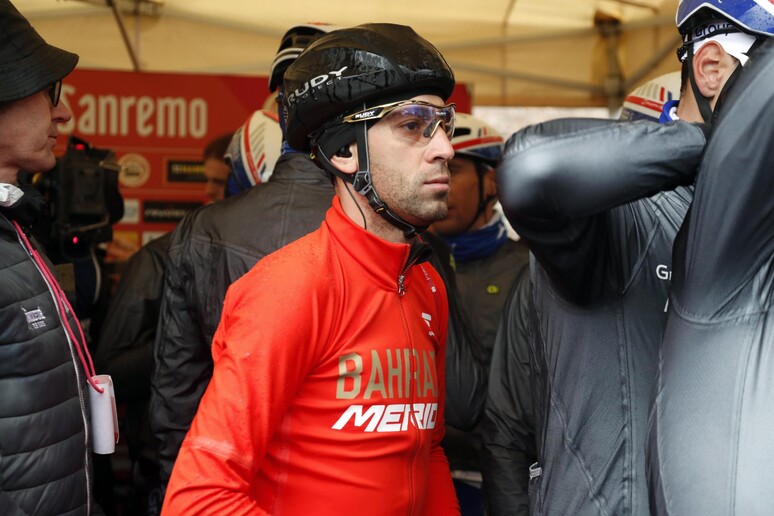 Vincenzo Nibali del team Bahrain - RIPRODUZIONE RISERVATA
