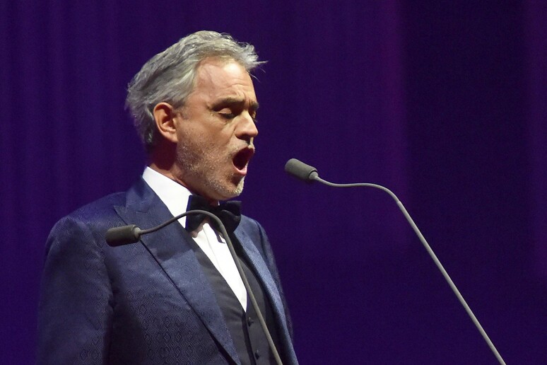 Italian tenor Andrea Bocelli - RIPRODUZIONE RISERVATA