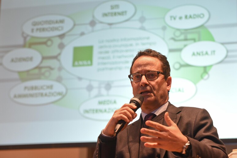 Il direttore dell 'Ansa Luigi Contu in una recente immagine - RIPRODUZIONE RISERVATA