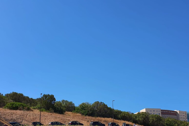 Fila di auto al Mater Olbia per test drive-in Covid - RIPRODUZIONE RISERVATA