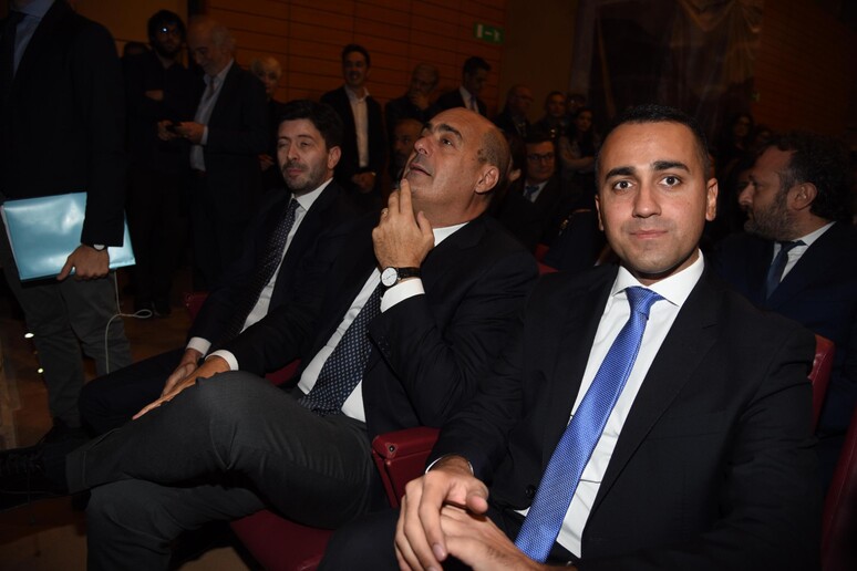 Roberto Speranza, Nicola Zingaretti e Luigi Di Maio (Foto Ansa) - RIPRODUZIONE RISERVATA