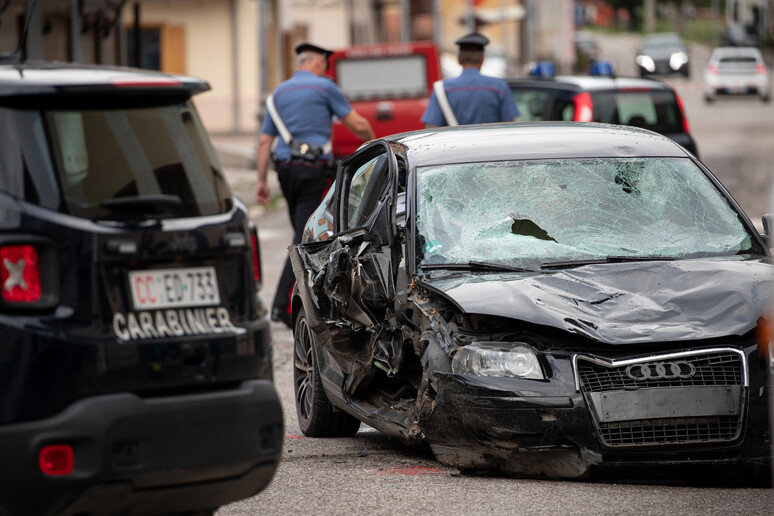 Il luogo dell 'incidente a Santo Stefano di Cadore - RIPRODUZIONE RISERVATA