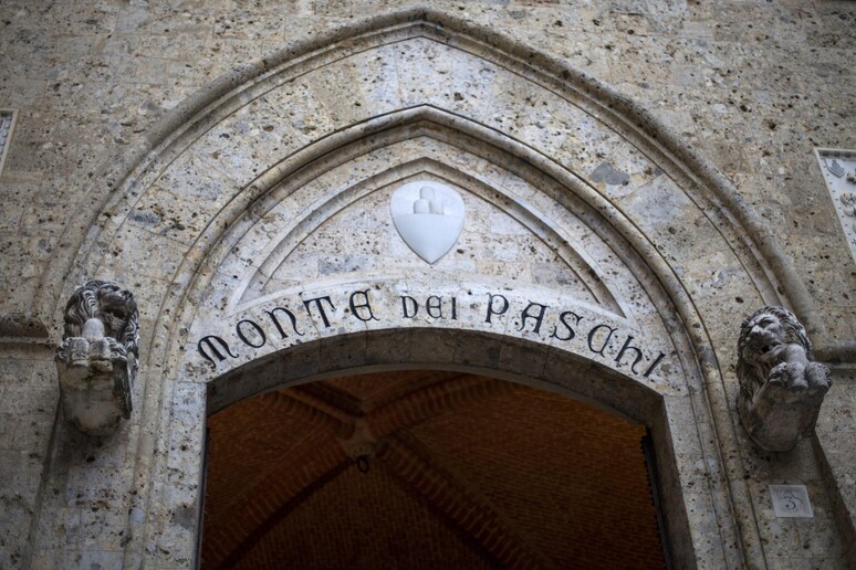 Il quartier generale del Monte dei Paschi di Siena. Immagine d 'archivio © ANSA/EPA