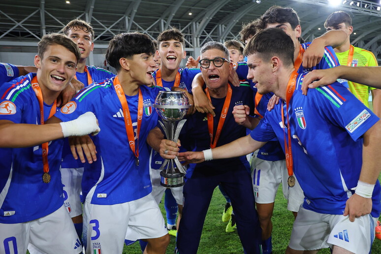 Gli azzurrini under 17 © ANSA/EPA