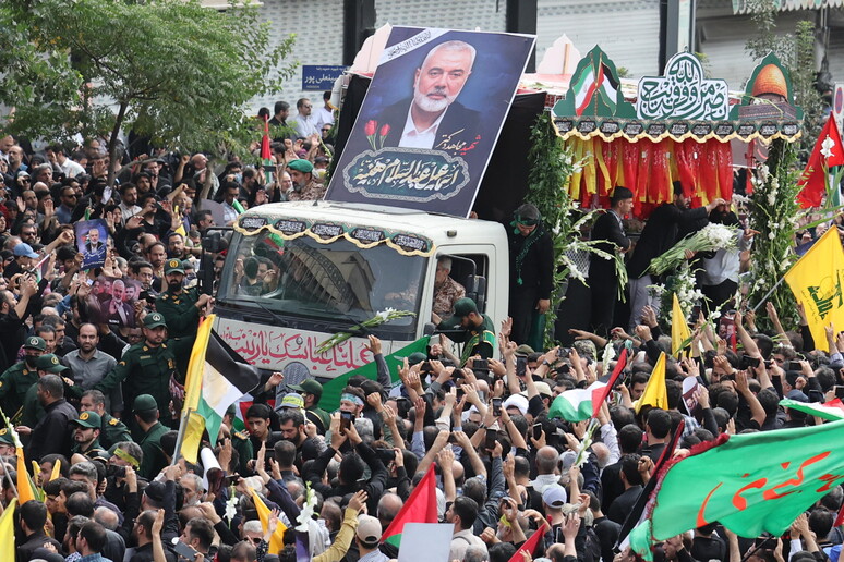 I funerali di Haniyeh a Teheran © ANSA/EPA