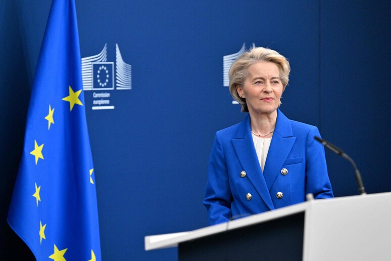 Von der Leyen presenta  'ReArm Europe ', piano da 800 miliardi per la difesa © ANSA/AFP