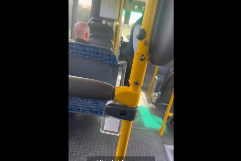Lite con autista bus per uso smartphone alla guida, video virale - RIPRODUZIONE RISERVATA