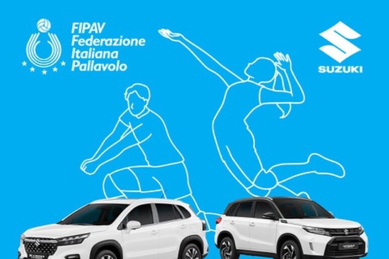 Suzuki in campo con la Federazione Italiana Pallavolo © ANSA/Web